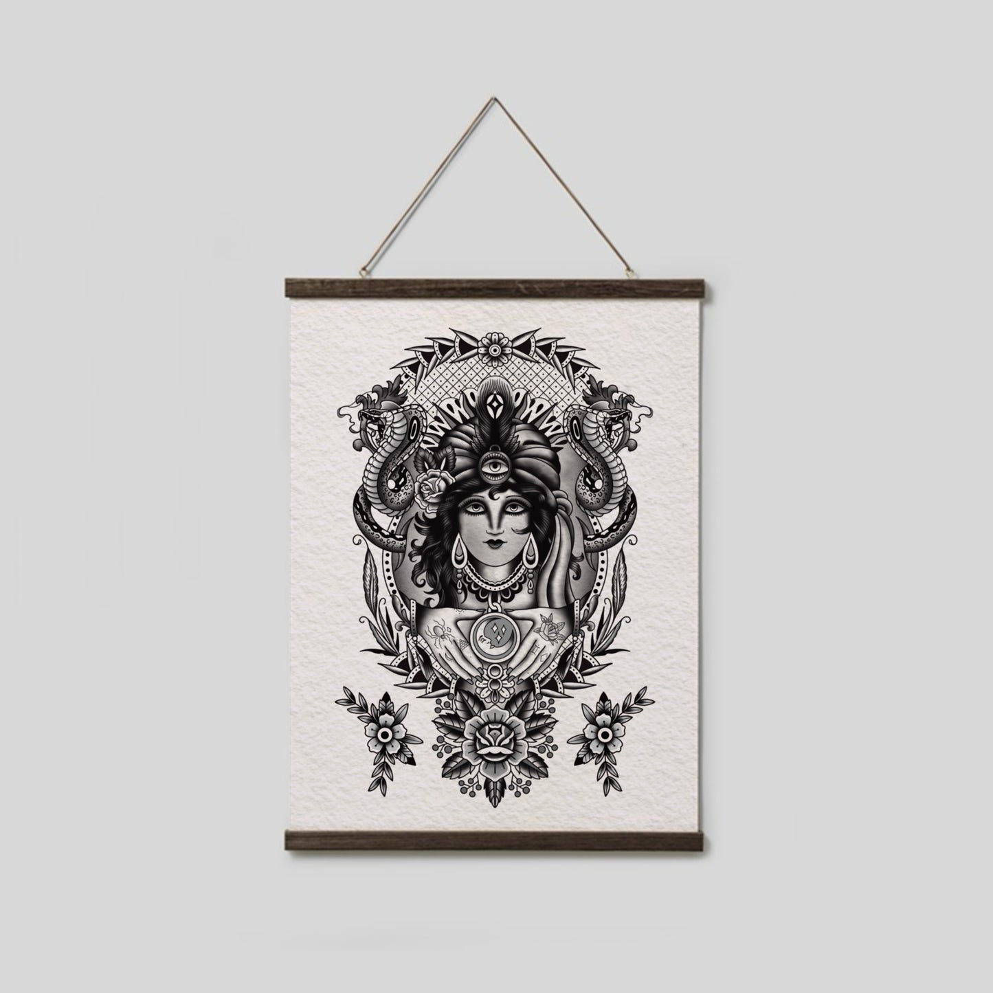 Traditional Gypsy Girl Print